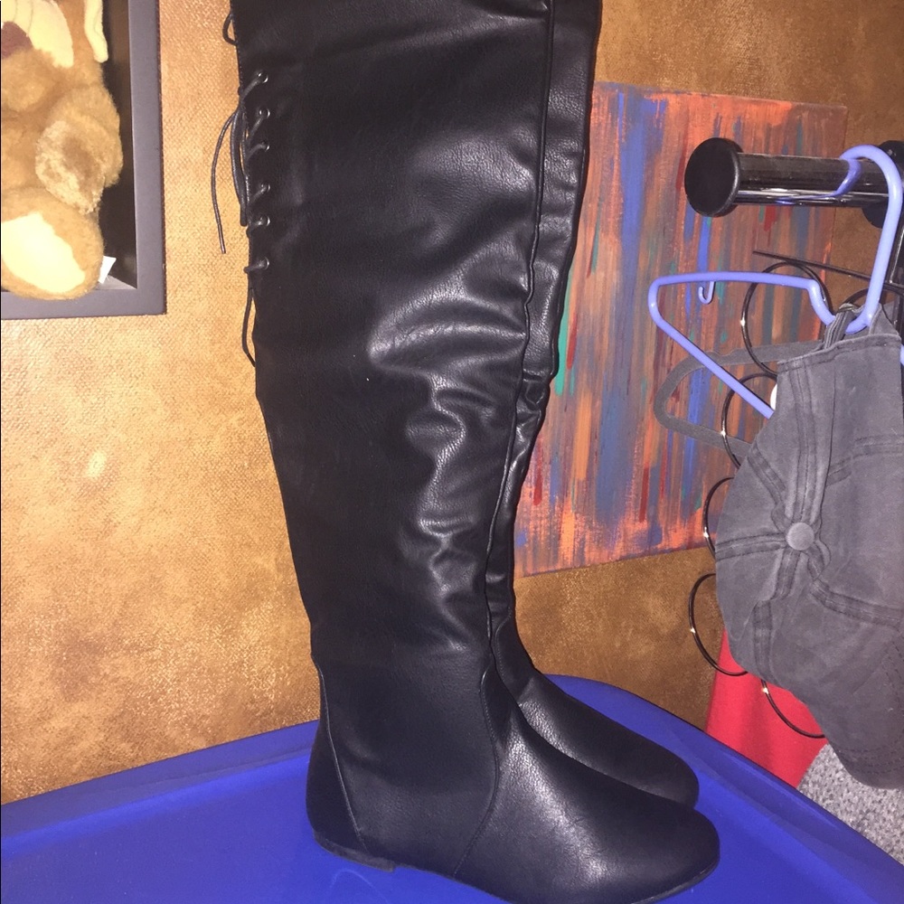 NEW black over knee boots